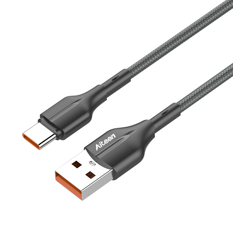 A22-CG Type-C Data Cable 1mm 25W Fast Charging Grey Color